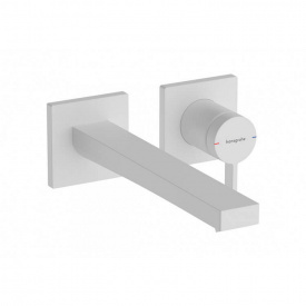 Змішувач для умивальника зі стіни Hansgrohe Tecturis E 225 Matt White (73051700)