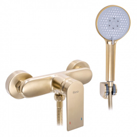 Змішувач для ванни Rea Verso з душовою лійкою, золото (REA-B6566)
