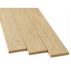 Терасна дошка дерев`яна 130x35x6000 мм смерека