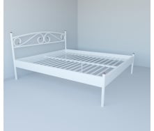 Ліжко двоспальне металеве Tobi Sho CAROLA-1 200Х160 Біле