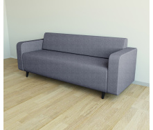 Диван офисный Tobi Sho Арне с подлокотниками 1880х700х740 мм, обивка велюр Magic Grey