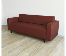 Диван офисный Tobi Sho Арне с подлокотниками 1880х700х740 мм, обивка велюр Magic Terracotta