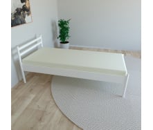 Ліжко односпальне металеве Tobi sho Гармонія 190X90 білий