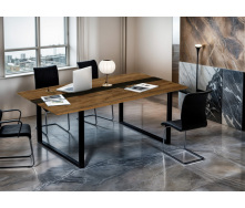 Стол для переговоров Tobi Sho LOFT Volcano КСЛВ/1/36 столешница 36 мм, 2100х1100х765 Фаервуд