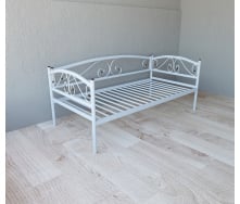 Ліжко-тахта металеве Tobi Sho VERONA Lux односпальне 200x90 Білий