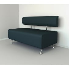 Диван офісний Tobi Sho Доран без підлокітників 1000x540x750, шкірзам Морська хвиля 2215