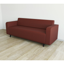 Диван офисный Tobi Sho Арне с подлокотниками 1880х700х740 мм, обивка велюр Magic Terracotta