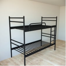 Кровать двухъярусная Tobi Sho COMFORT DUO металлическая 190X90 Черный