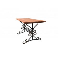 Стол Tobi Sho кованный 1500х720 мм цвет Красное дерево