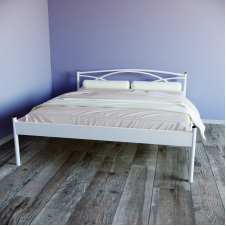 Кровать Tobi Sho PALERMO-1 полуторная металлическая 200X120 Белый
