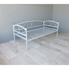 Кровать-тахта металлическая Tobi Sho VERONA Lux односпальная 200x80 Белый
