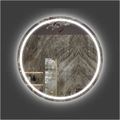 Дзеркало настінне кругле Екватор з LED підсвіткою DR-15 700х700х30 Енергодар