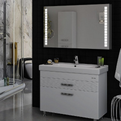 Зеркало настенное Экватор с LED подсветкой DR-04 700х500х30 Ровно