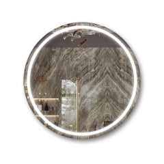 Зеркало настенное круглое Экватор с LED подсветкой DR-15 600х600х30 Киев