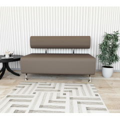 Диван офісний Tobi Sho Доран-42 без підлокітників 1200x540x750, шкірзам Капучино 2242 Конотоп