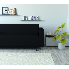 Диван офісний Tobi Sho Арне з підлокітниками 1880х700х740 мм, шкірзам Black/2230 Херсон
