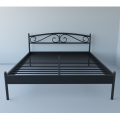 Кровать Tobi Sho VERONA-1 полуторная металлическая 200X140 Черный Ромны