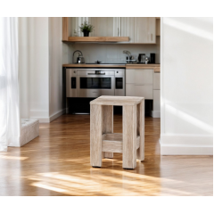 Табуретка Tobi Sho Т-1 для кухні, їдальні, тераси 320х320х450 Дуб сонома в комплекті 2 шт Херсон