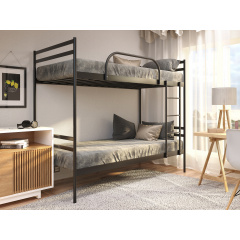 Кровать двухъярусная Tobi Sho COMFORT DUO металлическая 200X80 Черный Нежин
