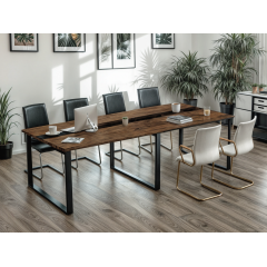 Стіл для переговорів Tobi Sho LOFT Volcano КСЛВ/2/18 стільниця 18 мм, 2700х1100х750 Фаєрвуд Калуш