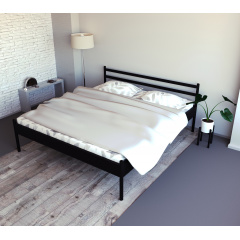 Кровать Tobi Sho COMFORT-1 двуспальная металлическая 190X160 Черный Калуш