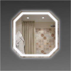 Дзеркало настінне Екватор з LED підсвічуванням по периметру DR-30 800х800х30 Хмільник