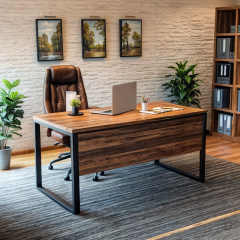 Стіл керівника Tobi Sho LOFT Volcano СКВ/1 прямий стільниця 36 мм, 1600х800х765 Фаєрвуд Хмельницький