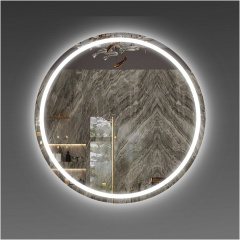 Зеркало настенное круглое Экватор с LED подсветкой DR-15 1000х1000х30 Нововолынск