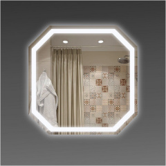 Дзеркало настінне Екватор з LED підсвічуванням по периметру DR-30 600х600х30 Київ