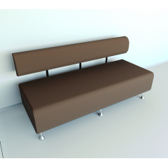 Диван офисный Tobi Sho Доран без подлокотников 1800x540x750, кожзам Капучино 2242 Конотоп
