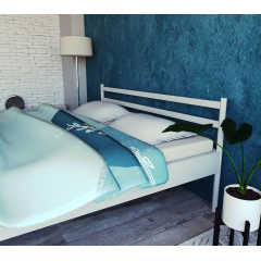 Кровать Tobi Sho COMFORT-1 полуторная металлическая 200X120 Белый Энергодар