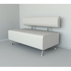 Диван офісний Tobi Sho Доран-42 без підлокітників 1500x540x750, шкірзам Білий 2300 Суми