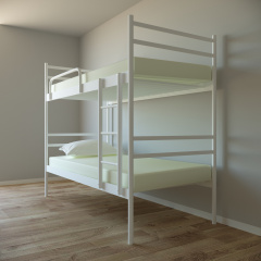 Ліжко двоярусне Tobi Sho COMFORT DUO металеве 200X80 Білий Якимівка