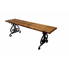 Лавка Tobi Sho Ліра кована вулична для дачі, будинку 1,5 м колір Дуб