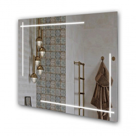 Дзеркало прямокутне настінне Екватор з LED підсвіткою DR-39 800х600х30