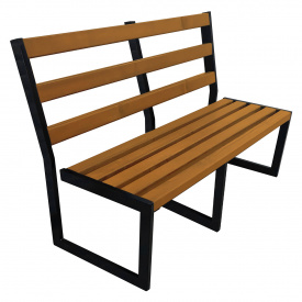 Скамейка Tobi Sho Лофт без подлокотников для дачи, парка, сада усиленная 2,6 м цвет дуб