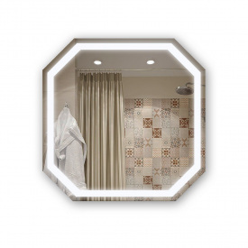Зеркало настенное Экватор с LED подсветкой по периметру DR-30 600х600х30