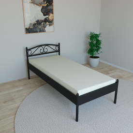 Кровать Tobi Sho VERONA-1 односпальная металлическая 190X80 Черный