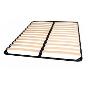 Каркас кровати 1-2 190х120х44 XXL без ножек, черный