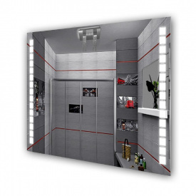 Зеркало настенное Экватор с LED подсветкой DR-04 800х600х30