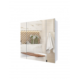 Зеркальный навесной шкаф в ванную комнату TR7/3-70 700х700х145 мм