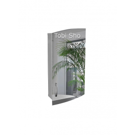 Дзеркальна вузька шафа "Економ" для ванної кімнати Tobi Sho ТS-237 350х700х130 мм