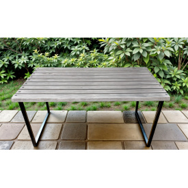 Стіл садовий Tobi Sho Грід у стилі Лофт 1300х700х800 мм, колір Антрацит