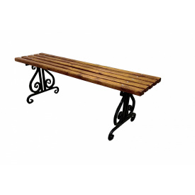 Лавка Tobi Sho Ліра кована вулична для дачі, будинку 1 м колір Дуб