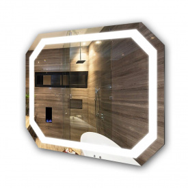 Дзеркало Екватор з LED підсвічуванням багатокутне DR-63 700х500х30