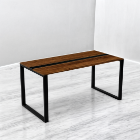 Стіл для переговорів Tobi Sho LOFT «Розмова» стільниця 36 мм, 1600х800х765 Фаєрвуд