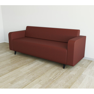 Диван офисный Tobi Sho Арне с подлокотниками 1880х700х740 мм, обивка велюр Magic Terracotta