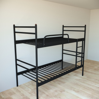 Кровать двухъярусная Tobi Sho COMFORT DUO металлическая 190X90 Черный