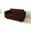 Диван офісний Tobi Sho Арне з підлокітниками 1580х700х740 мм, шкірзам Bright Brown/2231 Ірпінь