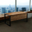 Стол руководителя Tobi Sho LOFT Volcano СКВ/1 прямой столешница 36 мм, 1800х800х765 Фаервуд Королёво